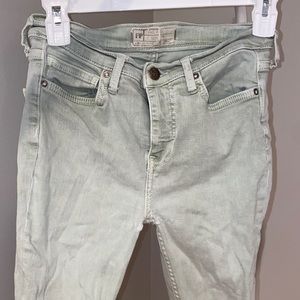Free people light green skinny jeans